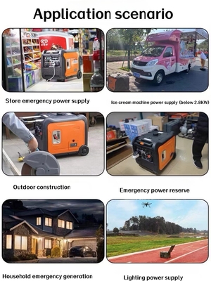 4/5/6KW Gasoline Generator High Power Quiet and Frequency Conversion with Remote Start