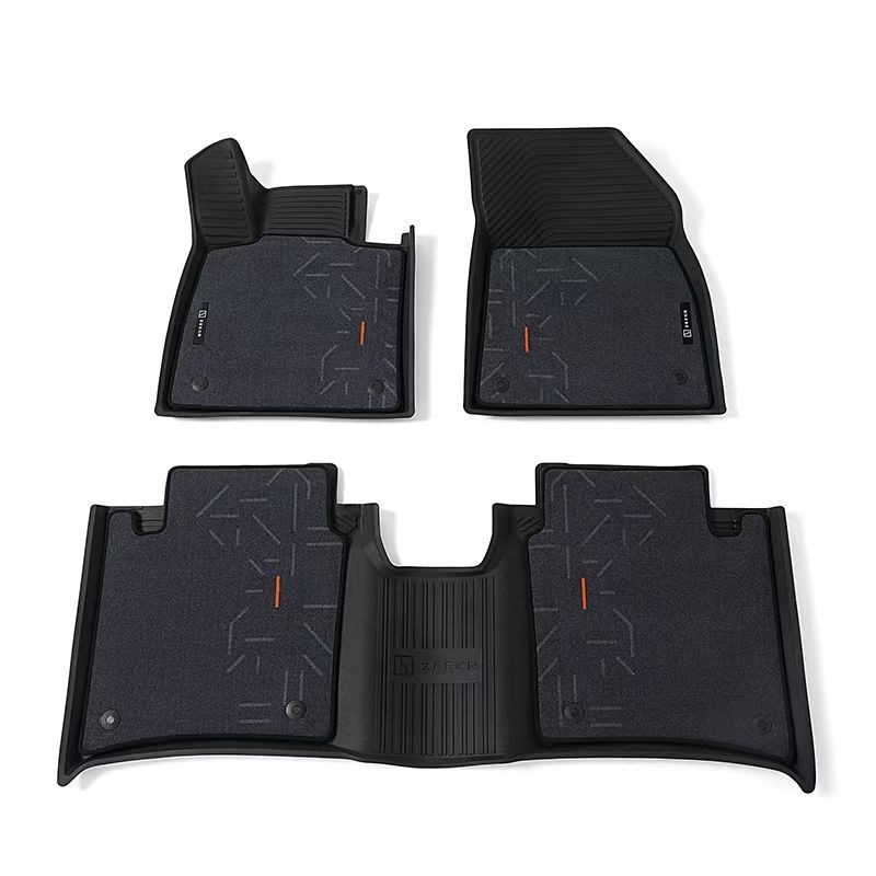 Luxury TPE Floor Mats for Geely ZEEKR 001 FLOOR Position Genuine Leather Material