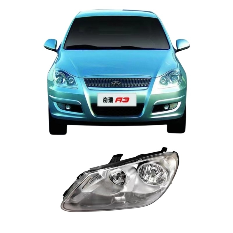 Aluminum Chery A3 Headlight Assembly for Hatchback Front Light Original Auto Parts